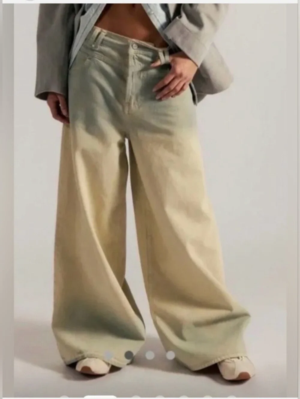 NWOT We The Free Give & Take Baggy Wide Leg Jeans Sample